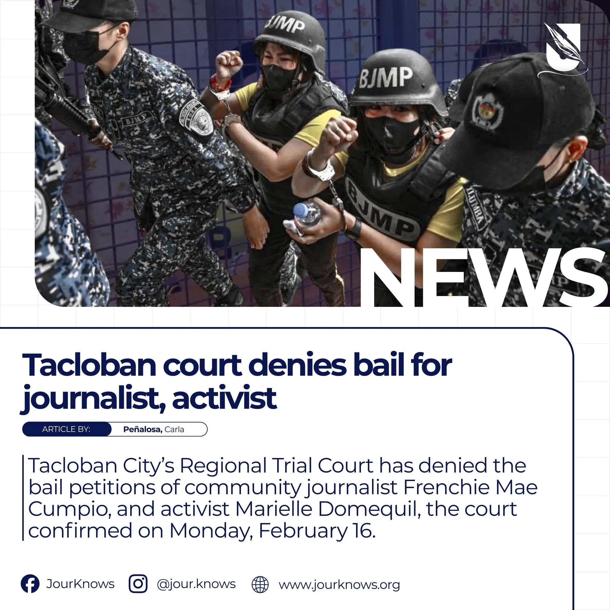 Tacloban court denies bail for journalist, activist